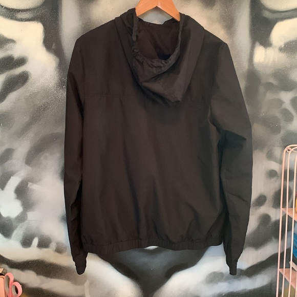 Black Vans Zip Up Windbreaker Hoodie - Picture 2 of 7